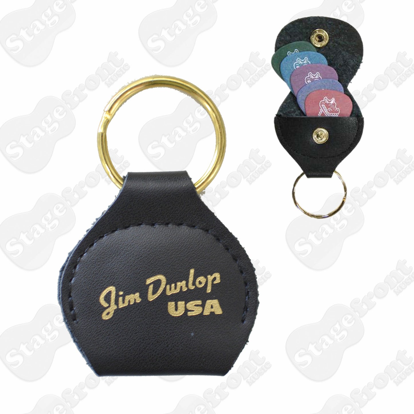 DUNLOP Keyring Pick Holder - Leather