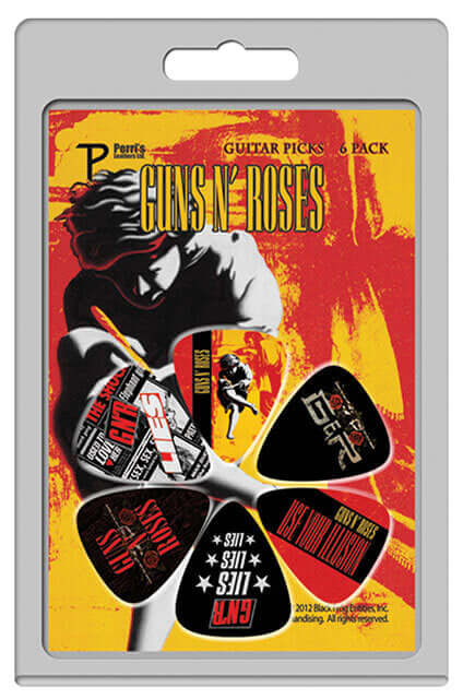 PERRIS 6 Pk Guns "n Roses Picks