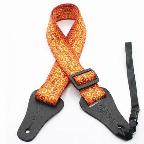 DSL 1.5" Print Ukulele Strap  - SW Orange