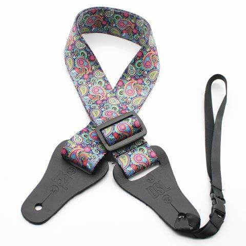 DSL 1.5" Print Ukulele Strap - Pais Purple