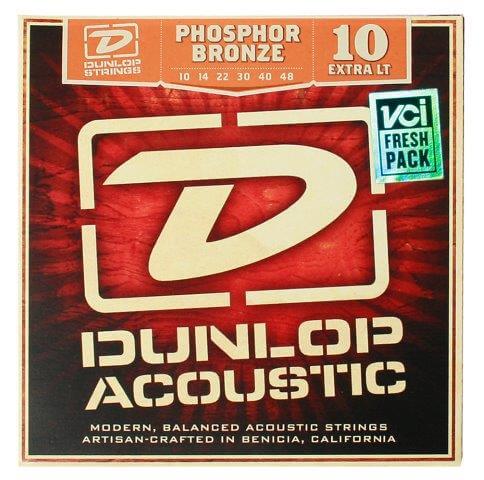 DUNLOP Phosphor Bronze Acoustic Guitar Strings 10/48 X/LT