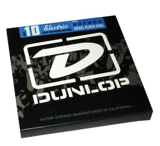 DUNLOP ELECTRIC GTR STR SET 10/52 N/P-ST LTHB