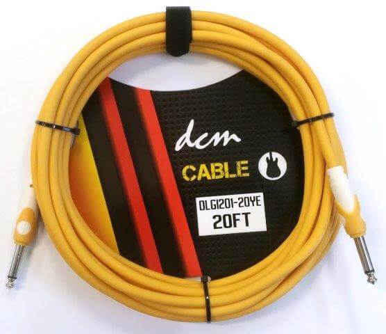 KIRLIN 20' Guitar Lead - Yellow