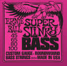 ERNIE BALL BASS GTR STR SET 45/100 SUPER SLINKY PINK