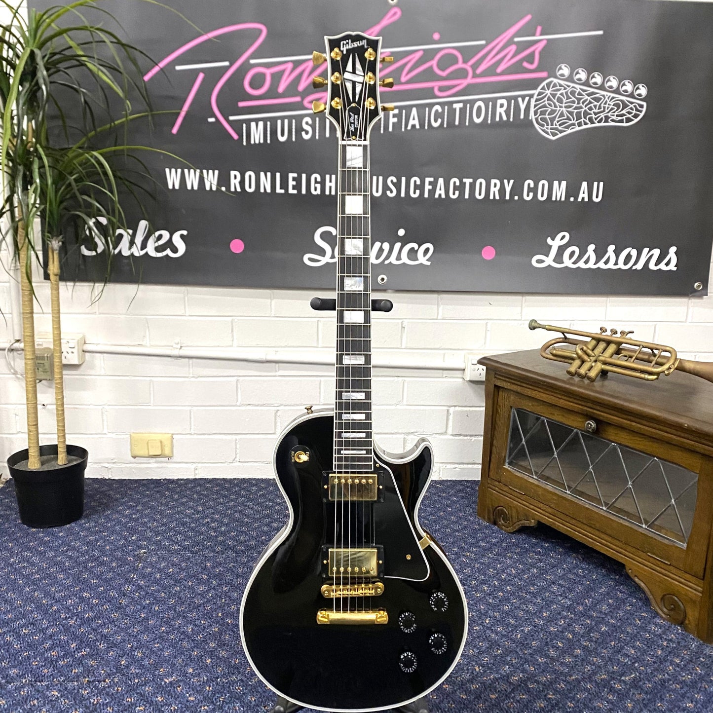 GIBSON Les Paul Custom 2012 -Black Pre Loved Electric Guitar