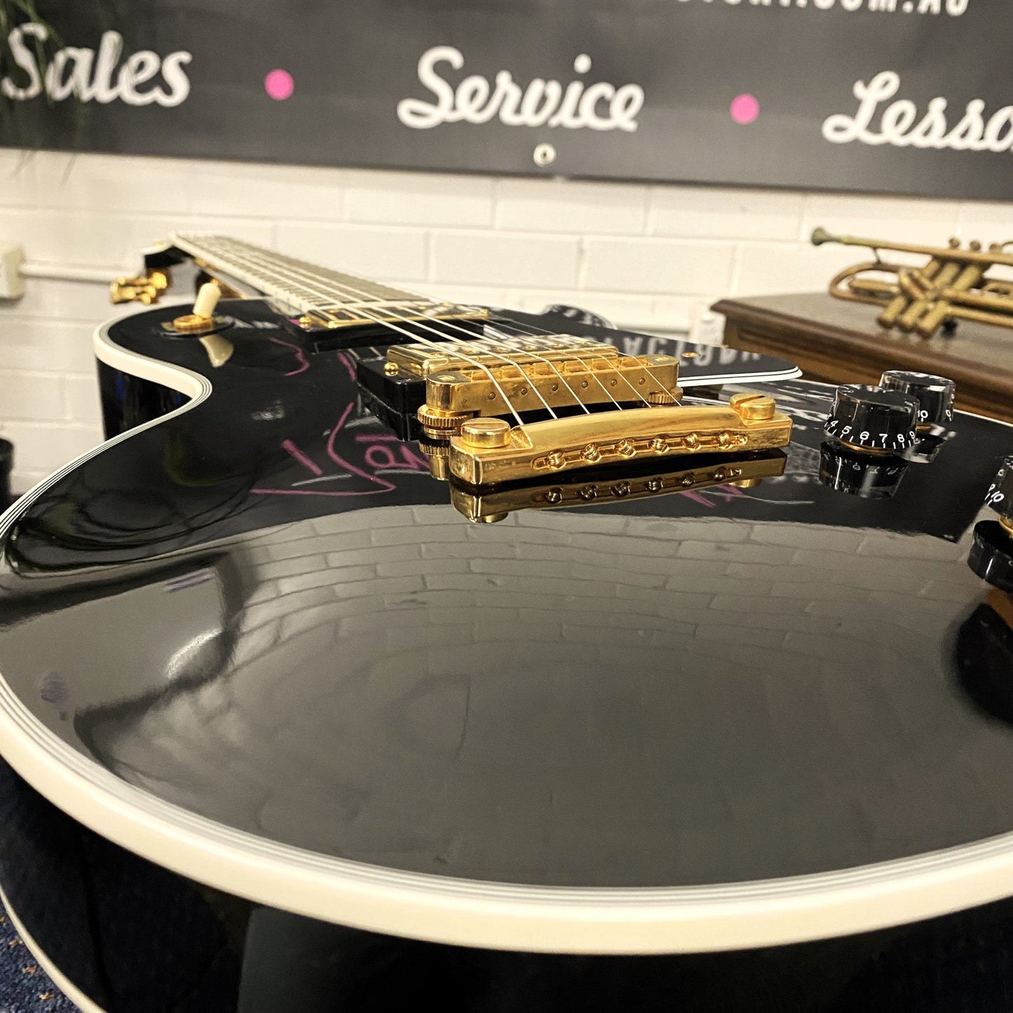 GIBSON Les Paul Custom 2012 -Black Pre Loved Electric Guitar