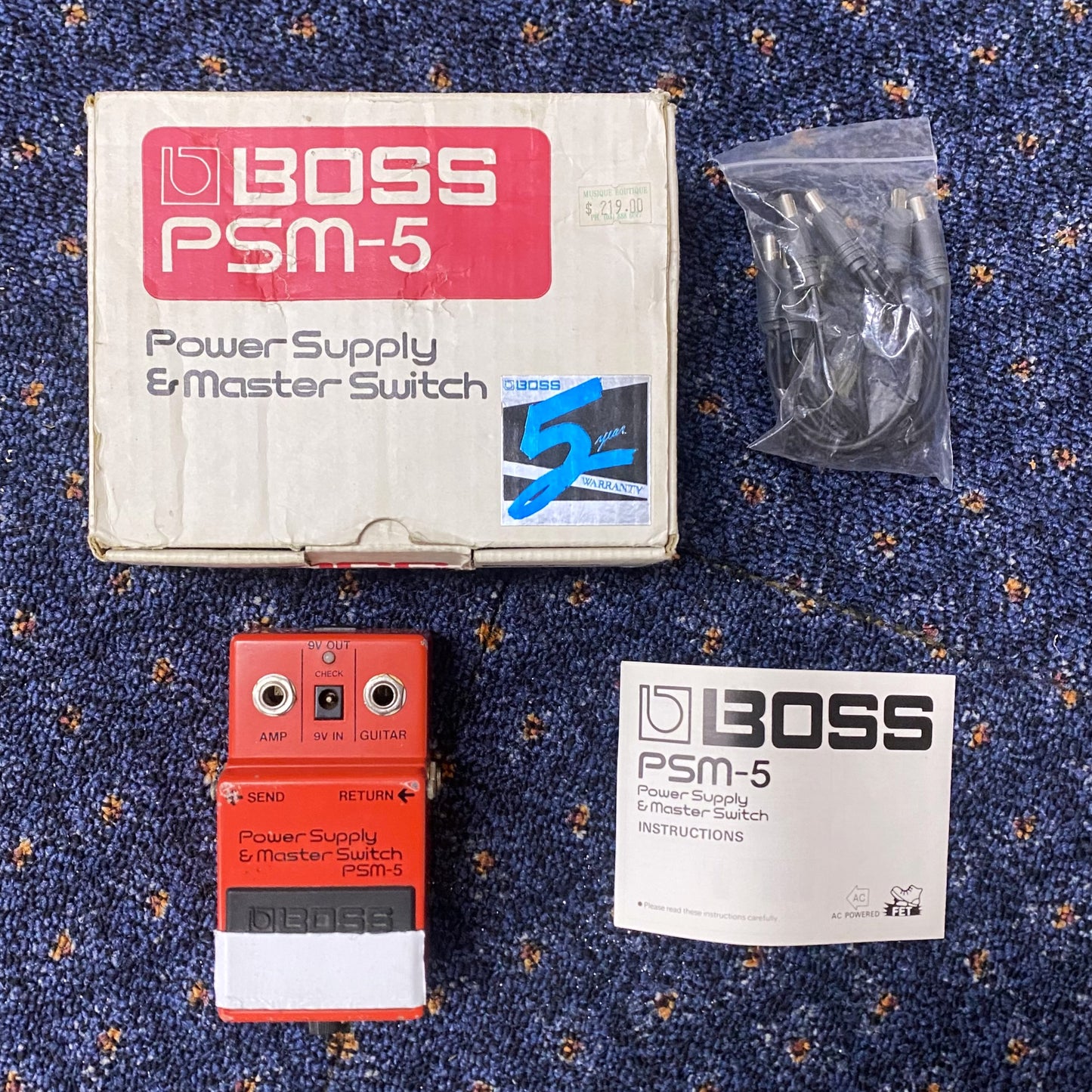 BOSS PSM-5 Power Supply & Master Switch Owned & Signed by Tommy Emmanuel