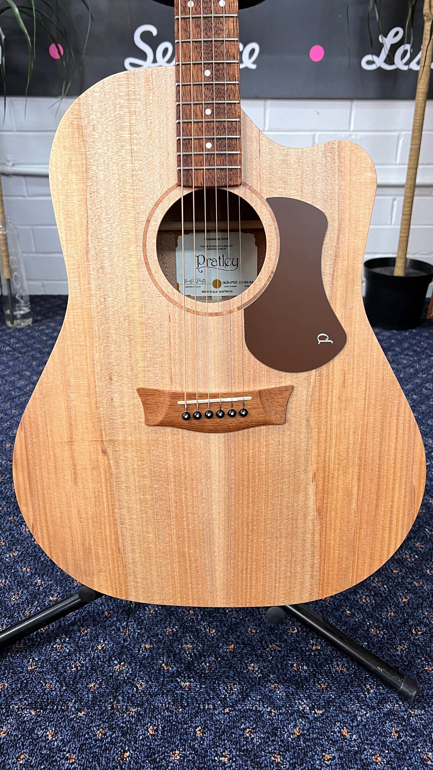 PRATLEY Entertainer Dreadnought Cutaway All Solid Maple/Bunya Acoustic /Electric