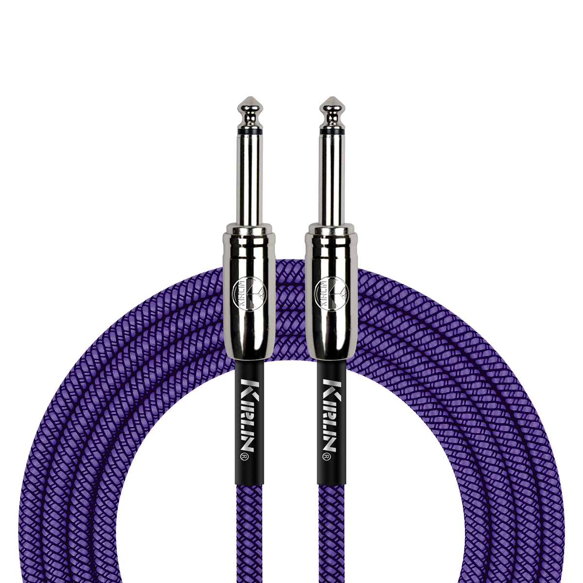 KIRLIN 20' Woven Guitar Lead - Purple