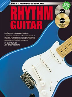 PROGRESSIVE RHYTHM GTR BK/CD/DVD 54047