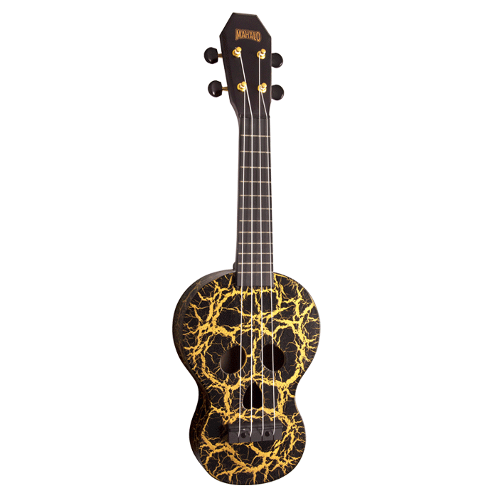 MAHALO Creative Series Soprano Ukulele  - Skull Black