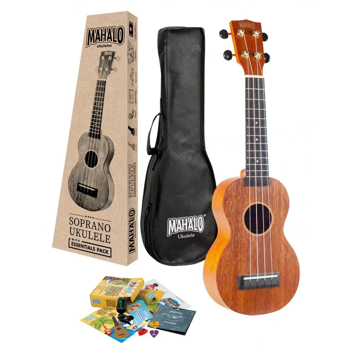 MAHALO Java Series Soprano Ukulele Pack