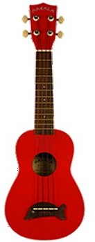 MAKALA Soprano Ukulele - Candy Apple Red Gloss Dolphin