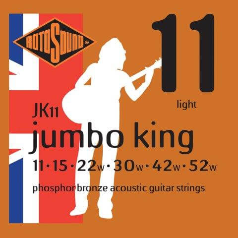 ROTOSOUND JK11 JUMBO KING 11 -52PHOSPHOR BRONZE STRINGS