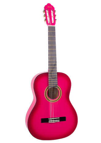 VALENCIA 100 Series 1/2 Classic Guitar - Pink