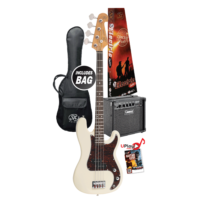 SX 3/4 Short Scale Bass + Laney LX15B Amplifier Pack