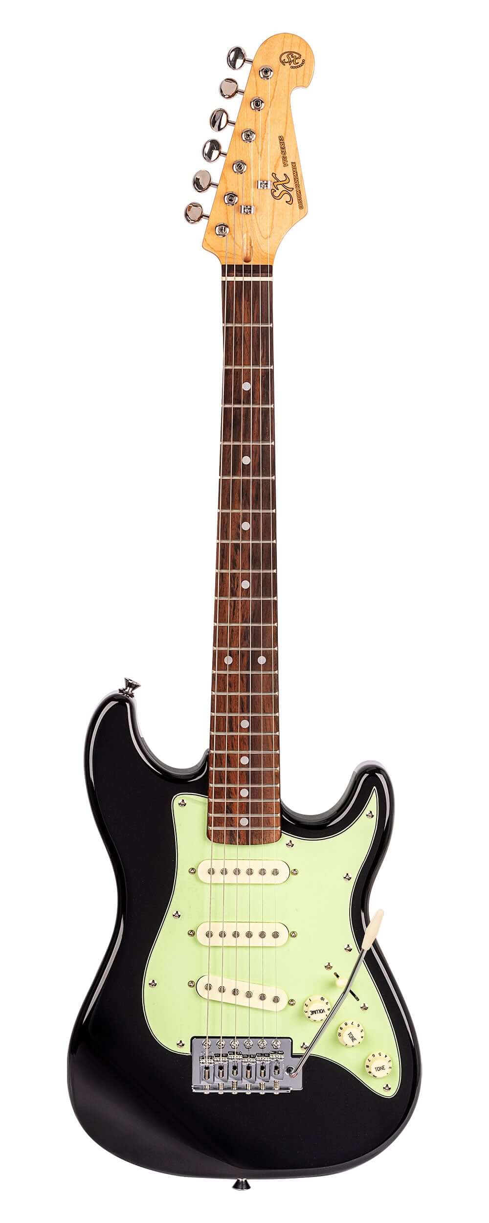 SX VES12B 1/2 Size ST Style Electric Guitar - Black