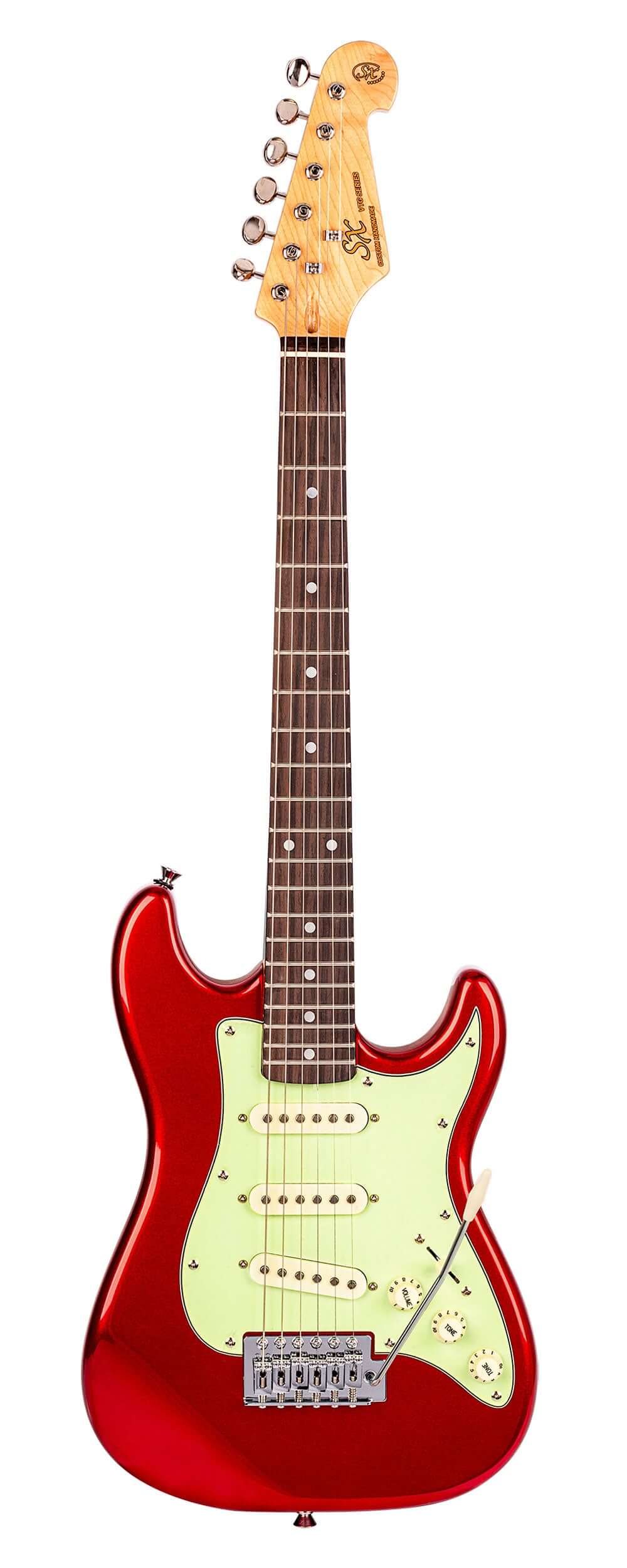 SX VES12CAR 1/2 size SC Style Electric Guitar - Candy Apple Red