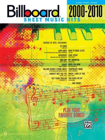 BILLBOARD SHEET MUSIC HITS 2000-2010