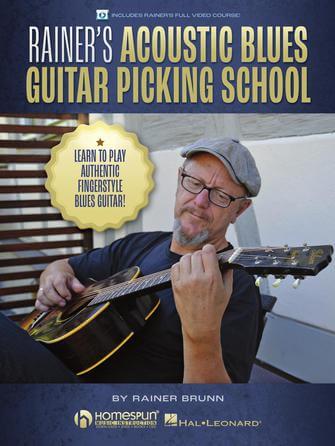 RAINES Acoustic Blues Guitar Picking School Book / OLA