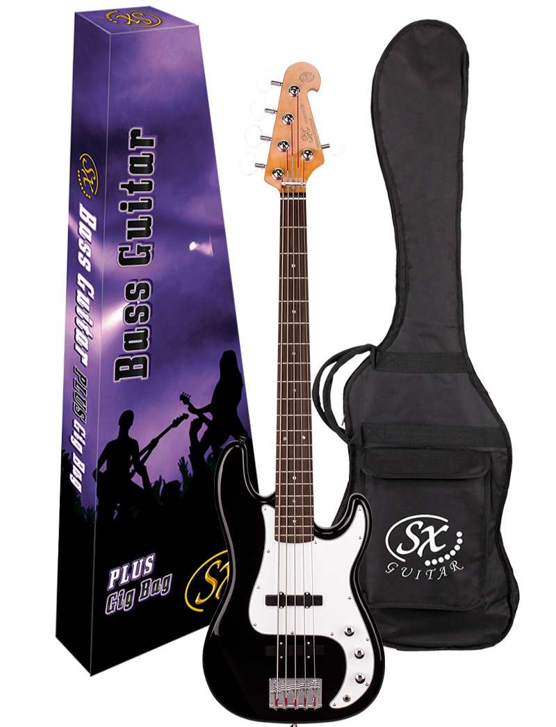SX 5 String JB Bass -Black