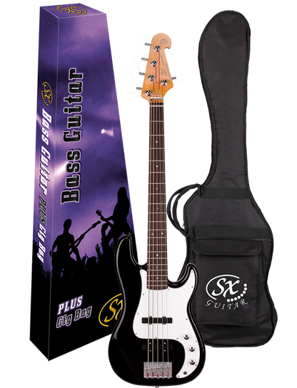 SX 5 String JB Bass -Black