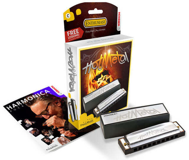 HOHNER Hot Metal Harmonica - Key of A