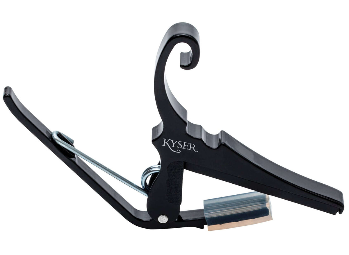 KYSER Black Capo for Classical Guitars. Easy headstock