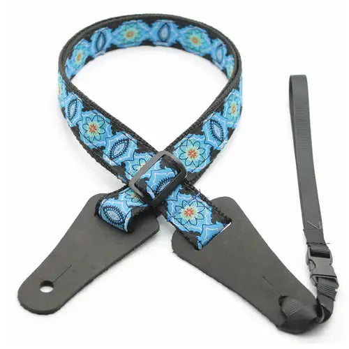 DSL 1"  Jacquard Ukulele Strap - Blue Eye