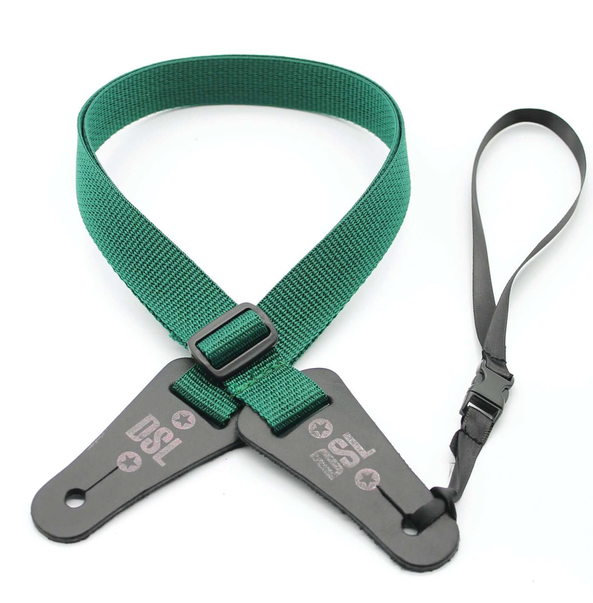 DSL 25UKPOLY 1' Ukulele Strap - Green