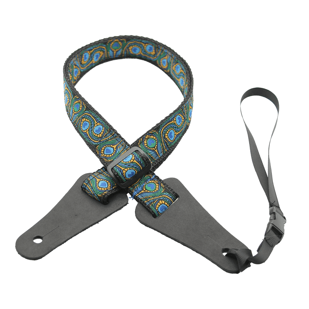 DSL 1" Jacquard Ukulele Strap - Peacock