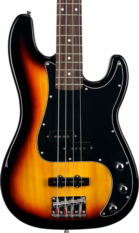 SX Vintage PJ Style Bass  - 3 Tone Sunburst