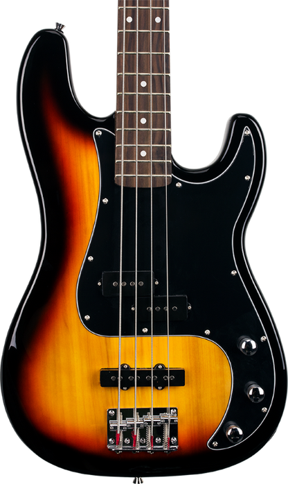 SX Vintage PJ Style Bass  - 3 Tone Sunburst