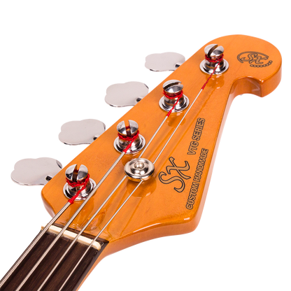 SX J Bass Vintage Style Bass  -  3 Tone Sunburst