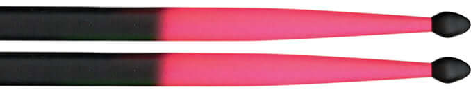 5A NYLON TIP DRUMSTICKS BLACK/PINK