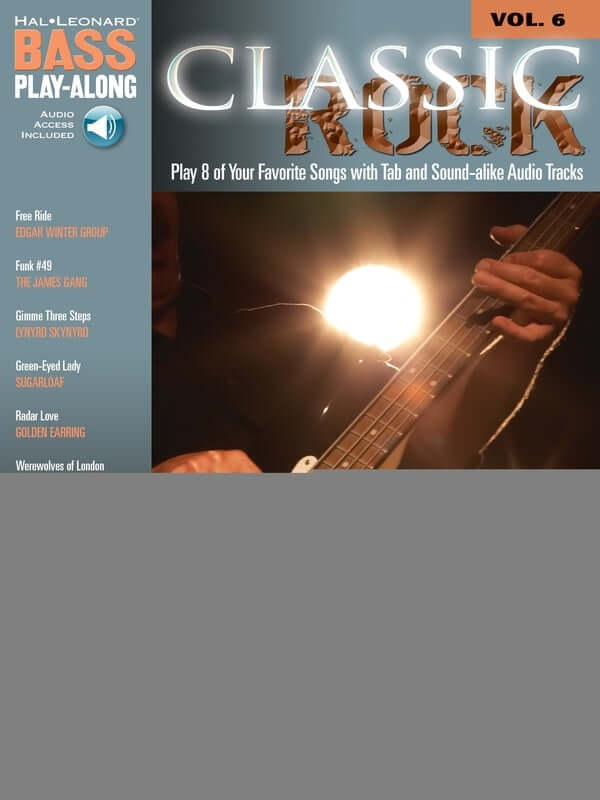 CLASSIC ROCK BASS PLAY ALONG BK 6 BK/CD