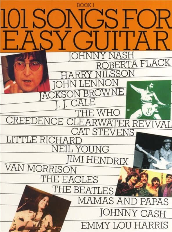 101 SONGS For Easy Guitar Book 1