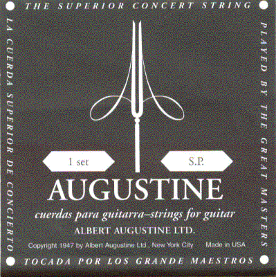 Augustine Classic Black Strings - Regular Tensio