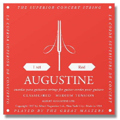 Augustine Classic Red Strings - Regular Tension