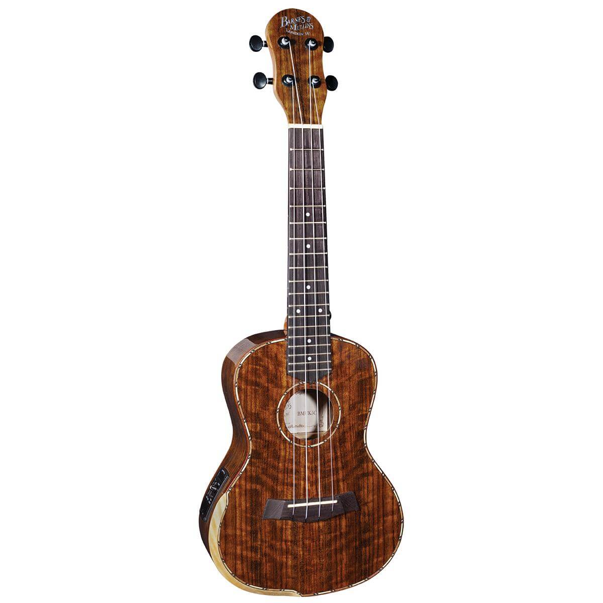 BARNES & MULLINS BMUK5CE Concert Acoustic/Electric Ukulele - Walnut