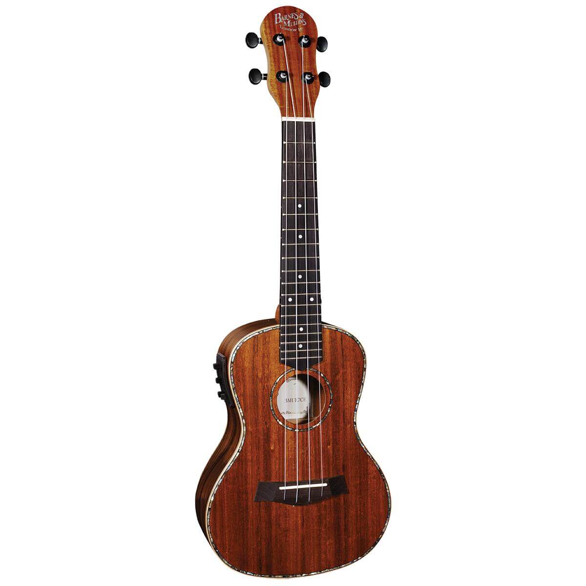 BARNES & MULLINS BMUK7CE  - Koa Acoustic / Electric Ukulele - Concert