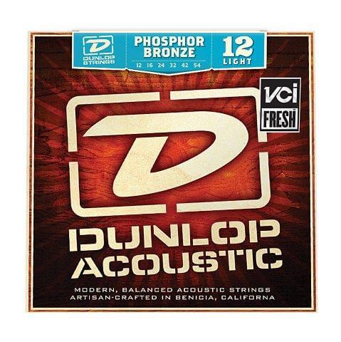 DUNLOP ACOUSTIC GTR STR SET 12/54 PHOSPHOR BRONZE LT