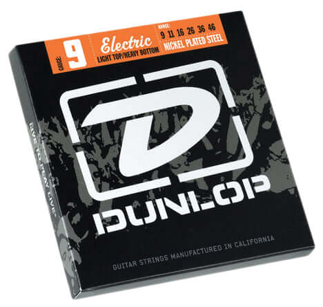 DUNLOP ELECTRIC GTR STR SET 09/46 N/P-ST LTHB