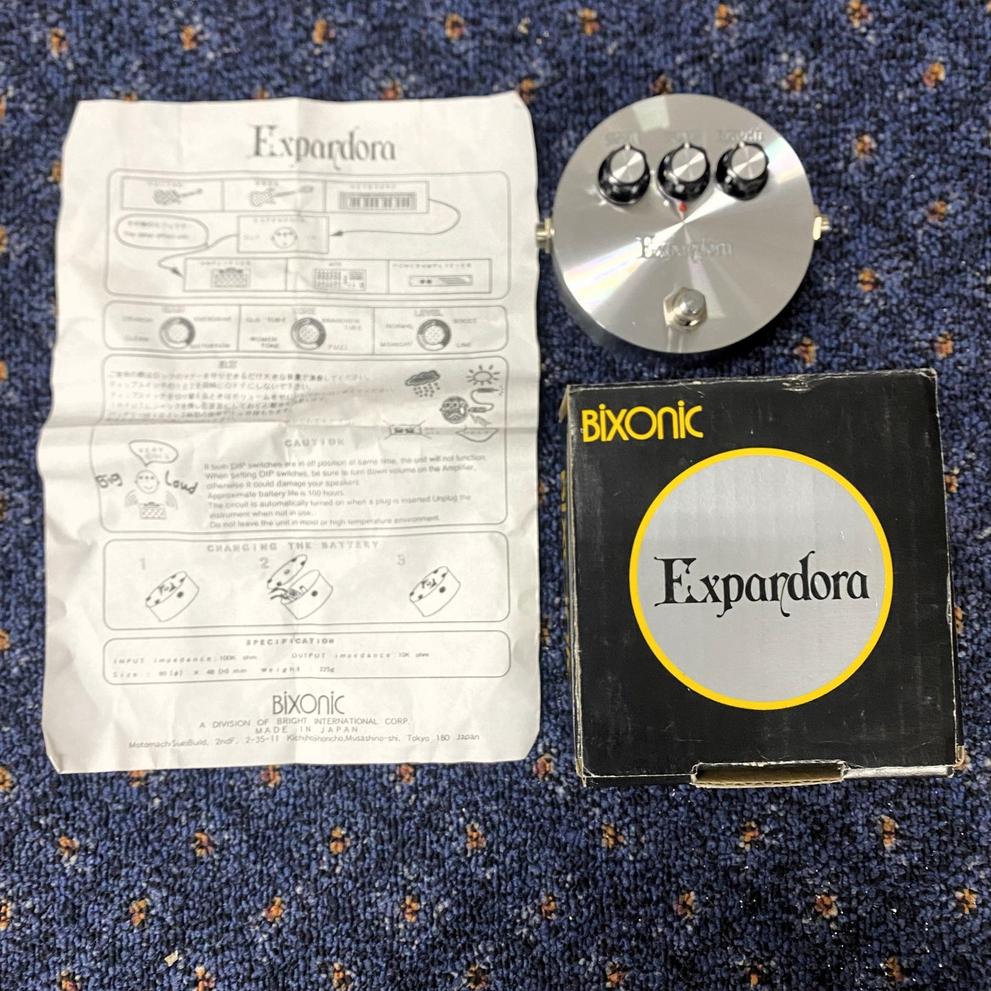 Bixonic Expandora Overdrive / Distortion Pedal – Owned by Tommy Emmanuel