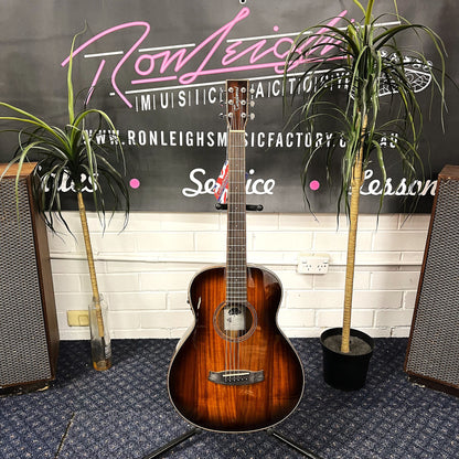 TANGLEWOOD Mini Koa Acoustic / Electric Travel Guitar