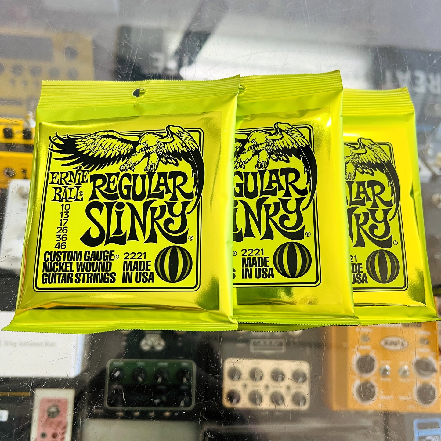3 Pack - ERNIE BALL Electric Guitar Strings SET 10/46 Regular Slinky