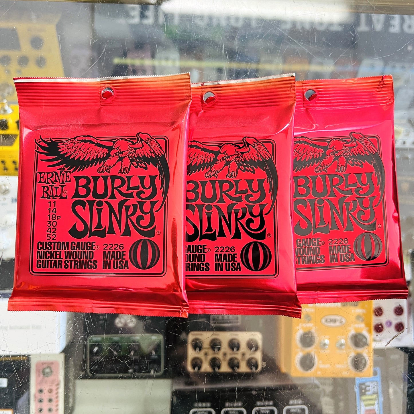 3 Pack - ERNIE BALL 'Burly Slinky' Electric Guitar Strings SET 11/52