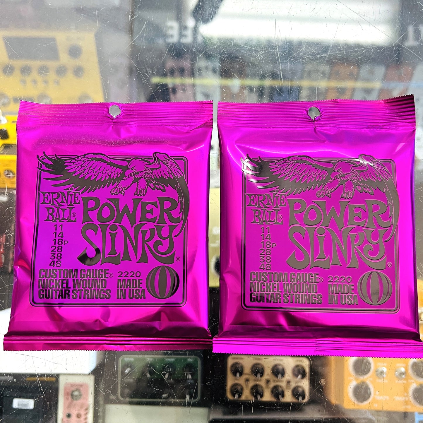 2 Pack - ERNIE BALL Power Slinky Electric Guitar Strings Set 11/48