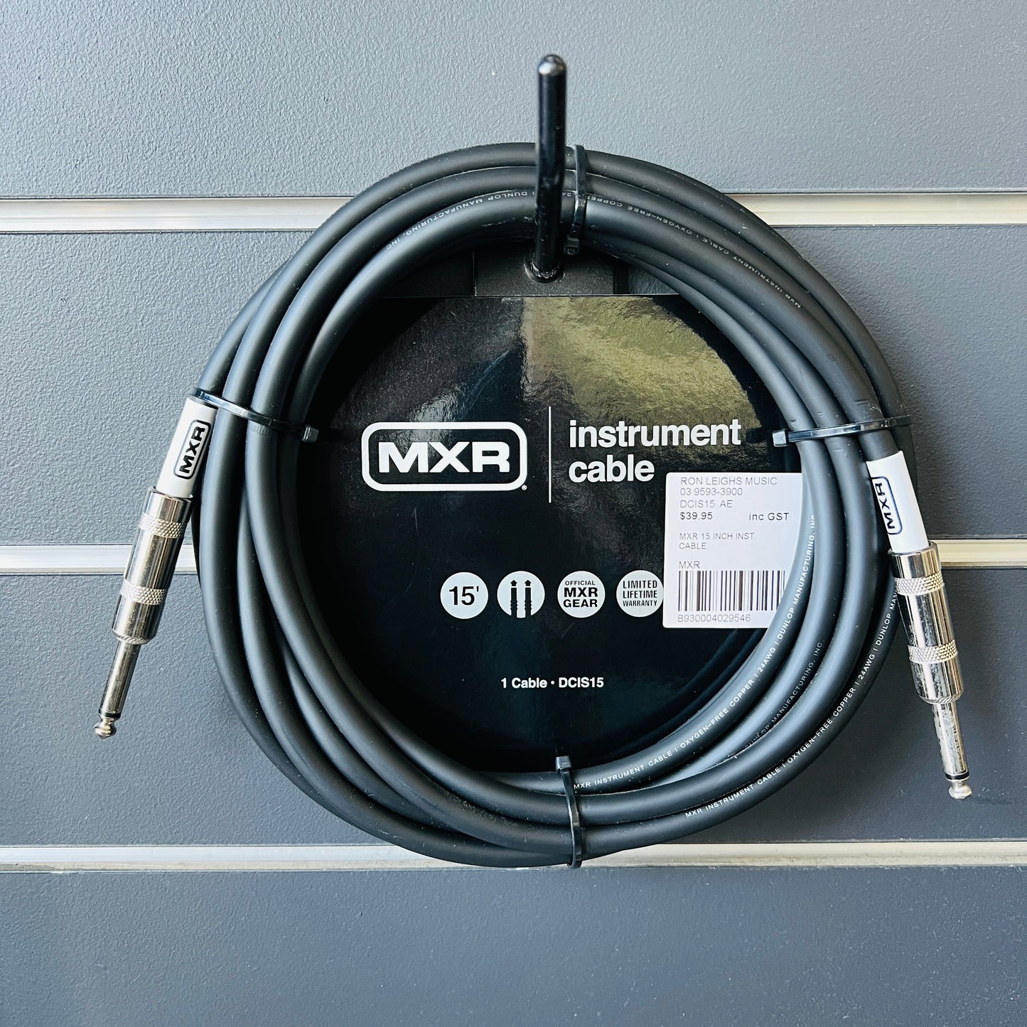 MXR 15' Guitar Lead-Straight to Straight
