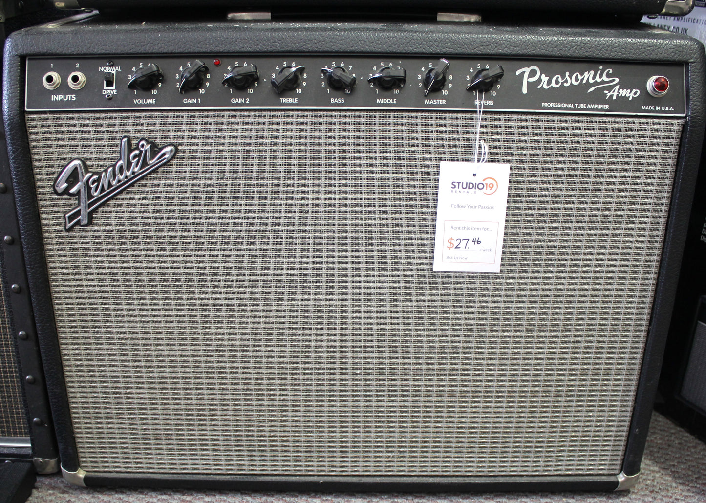 Fender Prosonic Combo Amplifier USA 1998 to 1999 Custom Shop Dual Celestion Speaskers